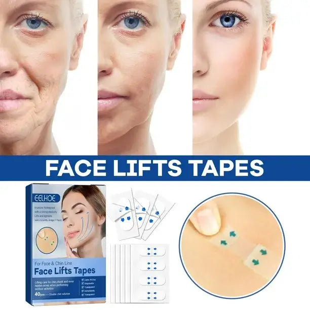 Tiras de Lifting facial efecto Natural DERMAFIX 30 Tiras + 30 REGALO🎁🧑🎄🤯 OFERTA ESPACIAL 2X1