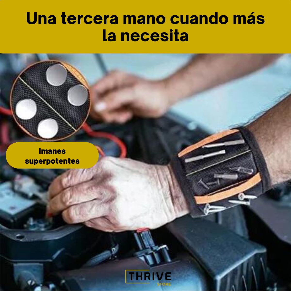 ToolTrek™ - Pulsera Magnética Para Tornillos