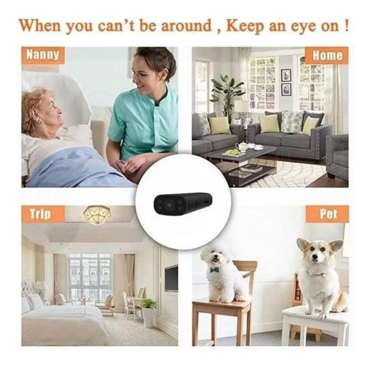 Cámara WiFi inalámbrica SecureCam