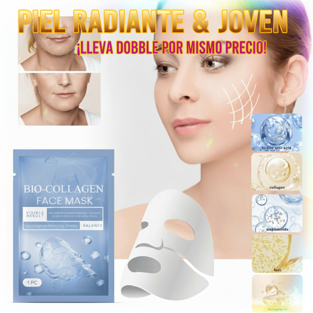 1+1 MASCARILLAS DE COLAGENO ABSORBENTES SET 2x1 OFERTA ESPECIAL