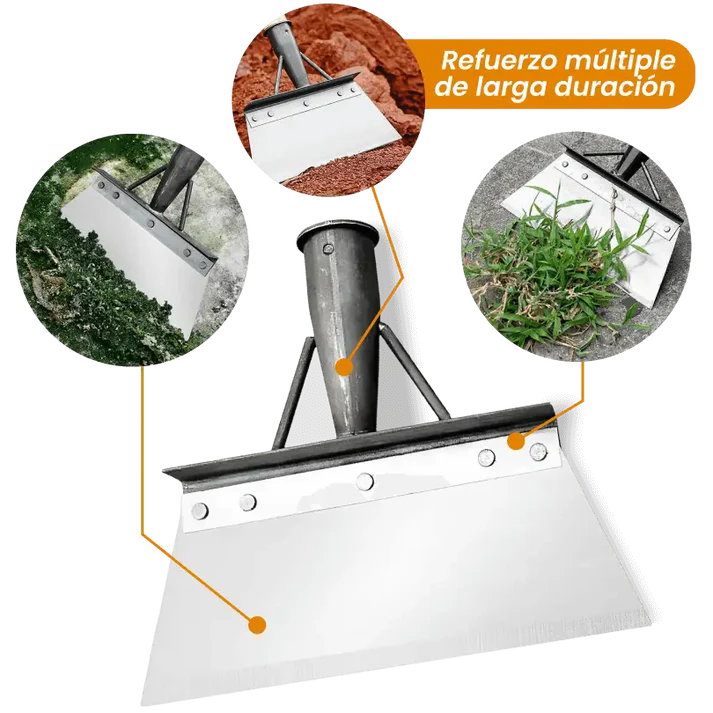 ®TerraFlex | Removedora de Hierba, lodo, piedras, raíces, musgo, grasa, pared.