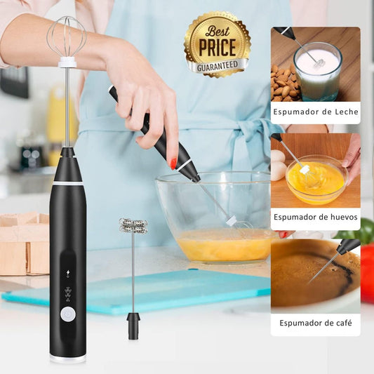 WhiskPro™ - Batidor Eléctrico de Mano Recargable Multifunción