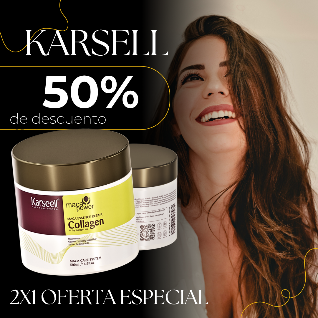 🔥PROMOCIÓN 2X1🔥 Crema Capilar Karseell Collagen Hair Mask 🤯RESULTADOS EN 10 MINUTOS