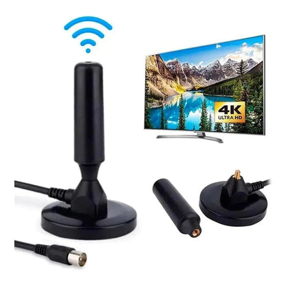 ANTENA HDTV 4K / +12 mil canales + Rack De Regalo