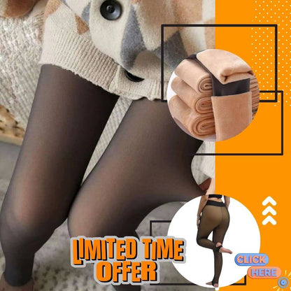 Calzas efecto piel con polar