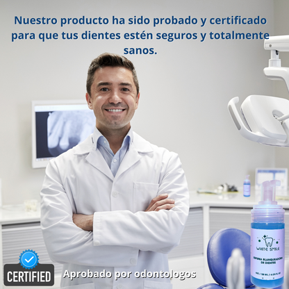 WHITE SMILE - Súper Blanqueador de Hierbas Naturales y Espuma Restauradora para Dientes 🔥
