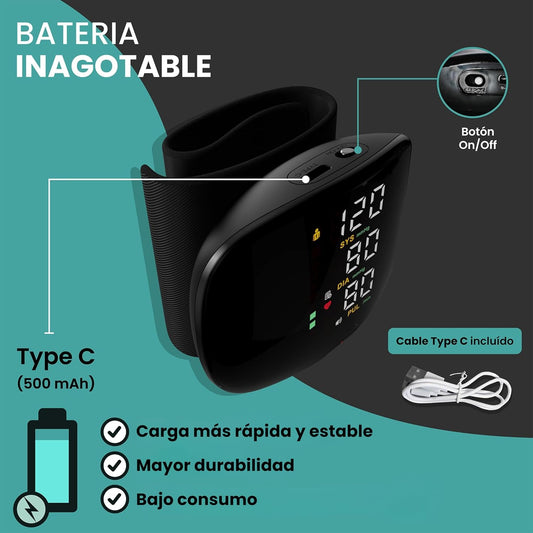CardioSy Monitor para Muñeca 🤌 ¡Controla tu Presión Arterial🌩️ en un Instante, Donde Estés!
