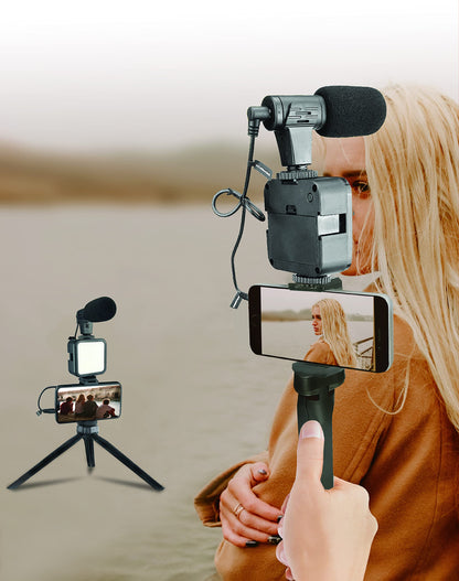 🔥👉Kit para hacer videos vlogging Cámara portátil🧑‍🎤✨