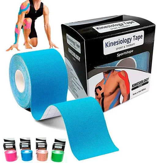 1+1 Tape Cinta🤕 Kinesiológica 🩺De Recuperación OFERTA 2X1 5mx5cm +👉 Guía de Usos y Vendajes de REGALO🎁