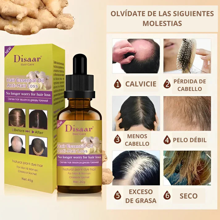 Aceite de Cabello Disaar Hair Care - Tratamiento anti caída y crecimiento capilar