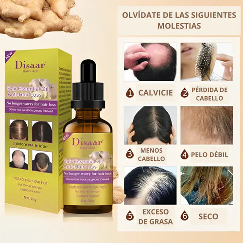 Aceite de Cabello Disaar Hair Care - Tratamiento anti caída y crecimiento capilar