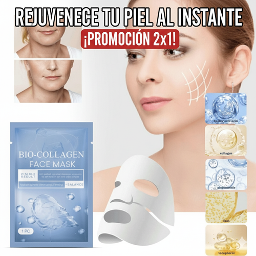 1+1 MASCARILLAS DE COLAGENO ABSORBENTES SET 2x1 OFERTA ESPECIAL