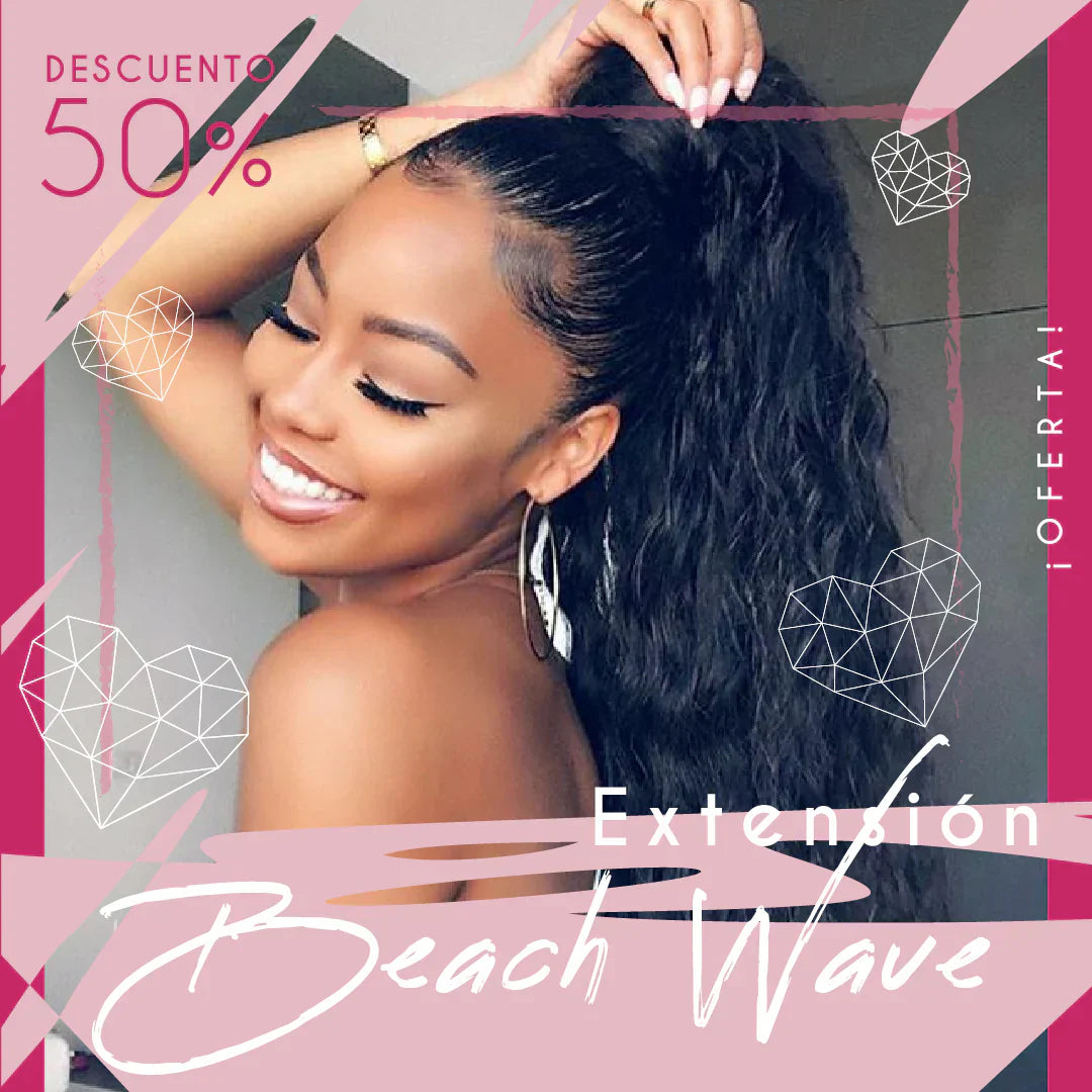 ¡EN TENDENCIA!! EXTENSIÓN PARA EL CABELLO BEACH WAVE - Paga 1 y Recibe 2 Unidades