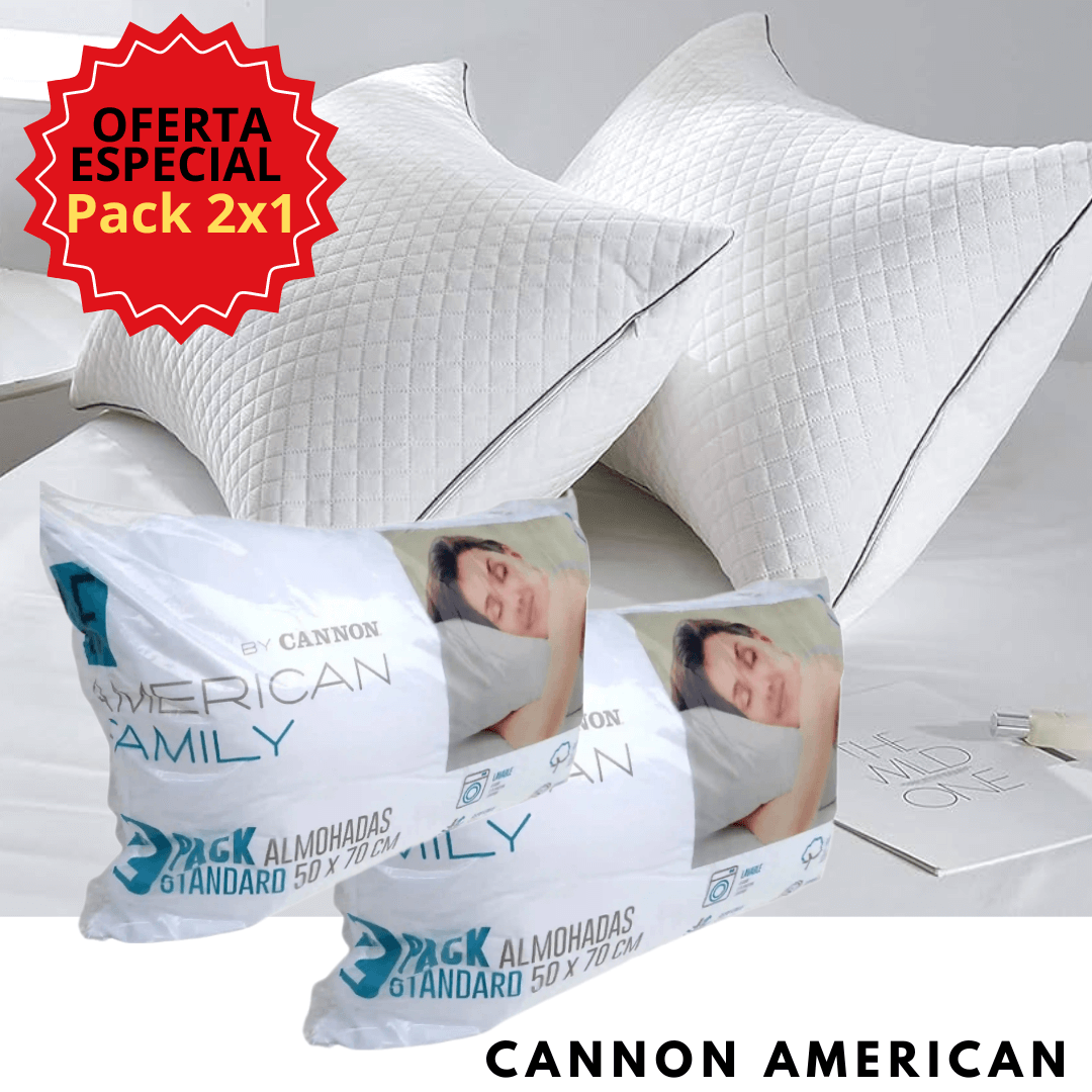 Almohadas Cannon: (Pack 2X1) El Soporte Perfecto para un Sueño Reparador
