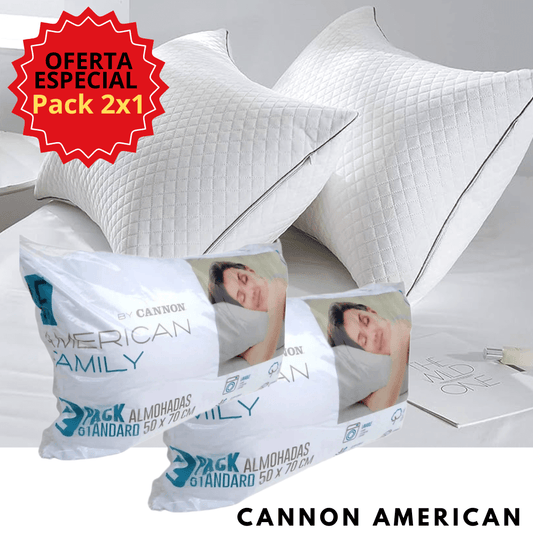 Almohadas Cannon: (Pack 2X1) El Soporte Perfecto para un Sueño Reparador