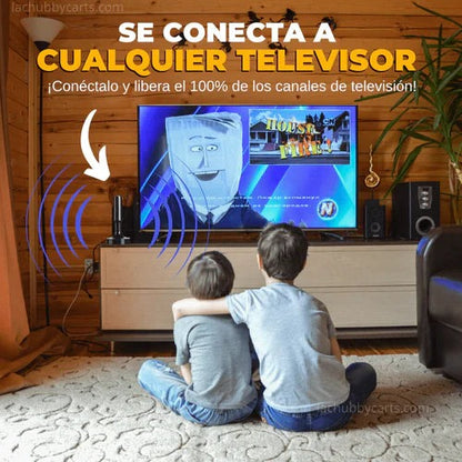 ANTENA HDTV 4K / +12 mil canales + Rack De Regalo